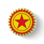 Red Star badge Pinback Button