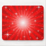 Red Star Burst Mousepad