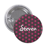 Red Star Name badge button pin buttons