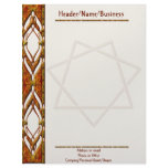 Red Star Septagram Letterhead Design