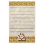 Red Star Septagram Lined Stationery