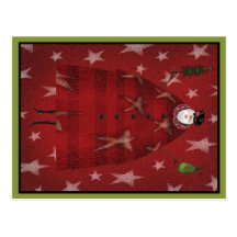 Red Star Snow Postcards