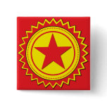 Red Star Square Pin