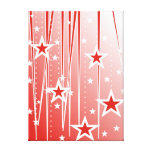 red star Stretched Canvas Print