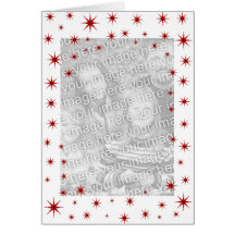 Red Starry Christmas Greeting Card