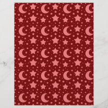 red stars and moon patterns full color flyer