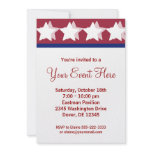 Red Stars Campaign Party Invitations