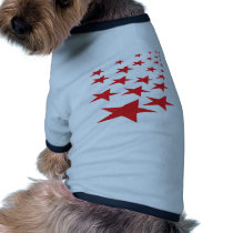 red stars carpet doggie shirt