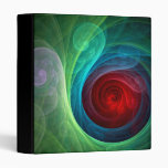 Red Storm Abstract Art Binder