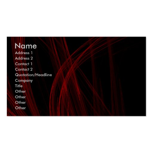Red Strain Business Card