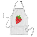 red strawberry icon aprons