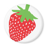 red strawberry icon fridge magnets
