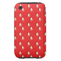 Red Strawberry Pattern. Iphone 3 Tough Covers