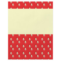 Red Strawberry Pattern. Custom Flyer