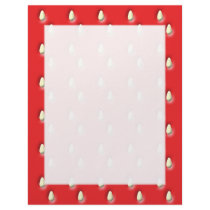 Red Strawberry Pattern. Letterhead Design