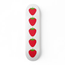 Red Strawberry. Skateboard