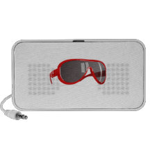 Red Sunglasses Travel Speaker