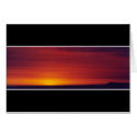 Red Sunset Photo cards