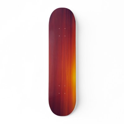 Red Sunset Photo Custom Skate Board by coastscapes