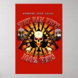 Red Support Viet Nam Vets MC - 100% Vets Art Print