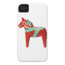 Red Swedish Dala Horse Case-Mate iPhone 4 Case