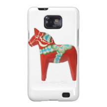 Red Swedish Dala Horse Samsung Galaxy SII Covers