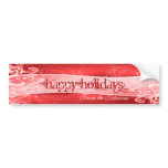Red Swirl Banner Wine Label bumper stickers
