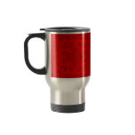 Red Swirl Mom Stainless Steel Travel Mug