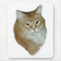 Red Tabby Maine Coon Mouse Pads