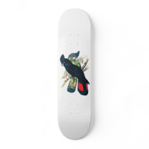 Red tailed, Black (Banksian) Cockatoos. Skate Board
