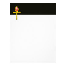 RED TALISMAN ruby bright black yellow Letterhead Template
