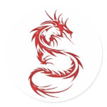 Red Tattoo Dragon stickers