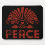 Red Tattoo Peace Art Mouse Mats