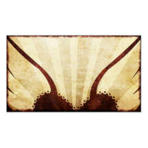 Red Tattoo Winged Heart  RSVPCards Business Card