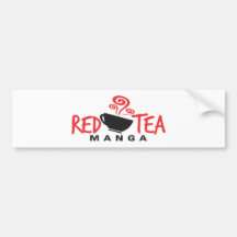Red Tea Manga Logo Bumper Stickers