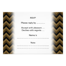 Red Teapot on Brown Zigzags. Personalized Invitation