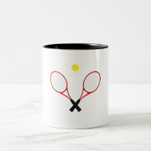 Red Tennis Racket Mug