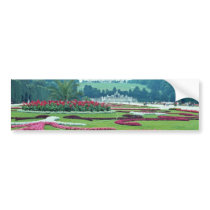 Red The Shonbrunn Castle, Vienna, Austria flowers Bumper Stickers