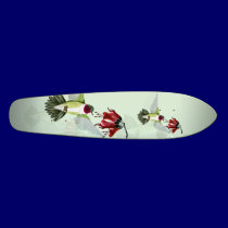 Red Throated Hummingbird Skateboard skateboards