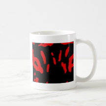 red tiger eyes coffee mugs