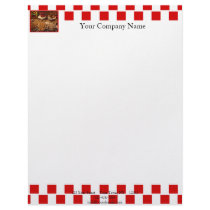 Red Tile Desserts Personalized Letterhead