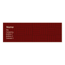 Red Tile - Skinny Business Cards