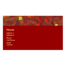 red tiles business card