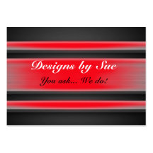 Red Tinted Metal Business Card Template