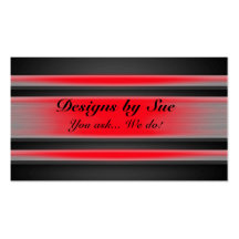 Red Tinted Metal Business Card Template
