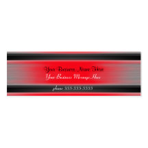 Red Tinted Metal Business Card Template
