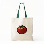Red tomato tote bag