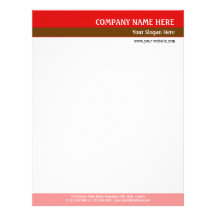 Red Tones Custom Letterhead