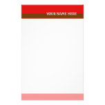 Red Tones Stationery
