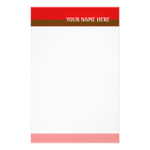 Red Tones Stationery